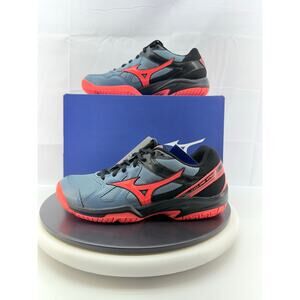 Mizuno Cyclone Speed Womens Size 8.5 Gray Black Red Volleyball Shoes V1GC178065
